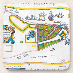 Porta-copo Mapa de New Amsterdam, 1661
