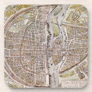 PORTA-COPO MAPA DE PARIS, 1581