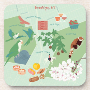 Porta-copo Mapa do Brooklyn