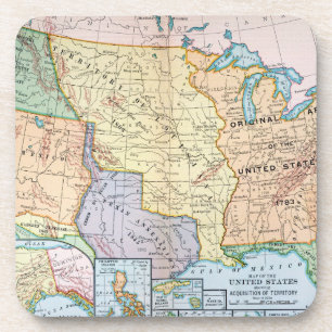 Porta-copo Mapa: E.U. Expansão, 1905