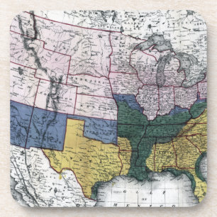 PORTA-COPO MAPA: GUERRA CIVIL, 1864