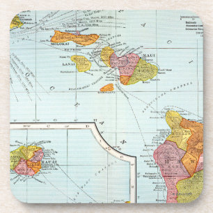 Porta-copo Mapa: Havaí, 1905