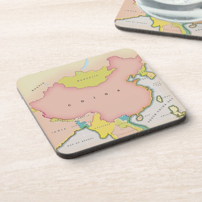 Porta-copo Mapa ilustrado da China (Left Side)