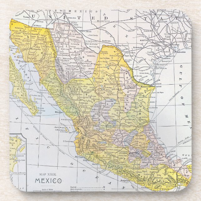 PORTA-COPO MAPA: MÉXICO (Frente)