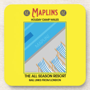 Porta-copo Maplins Vintage British Holiday Campos