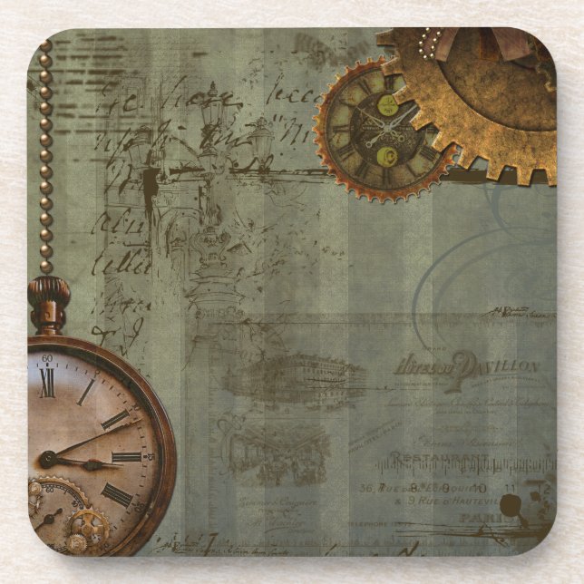 Porta-copo Máquina de Tempo Steampunk (Frente)