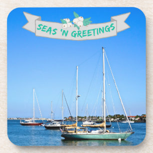 Porta-copo Mar Costeiro em Saudações Barcos de Navegação na B