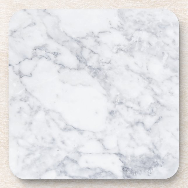 Porta-copo Marble Branco (Frente)