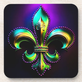 Porta-copo Mardi Gras Fleur De Lis