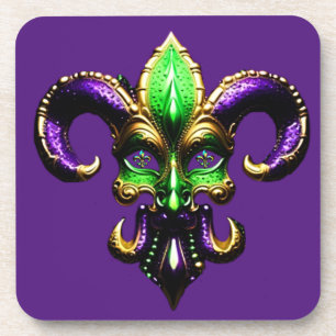 Porta-copo Mardi Gras Fleur De Lis