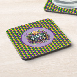 Porta-copo Mardi Gras Hard Plastic Coaster