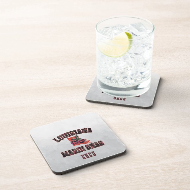 Porta-copo Mardi Gras Red Black (Lado Direito)