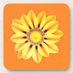 Porta-copo Margarida Africana/Gazânia - Laranja e Amarelo