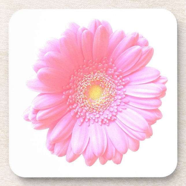 Porta-copo margarida da rosa claro gerbera (Frente)