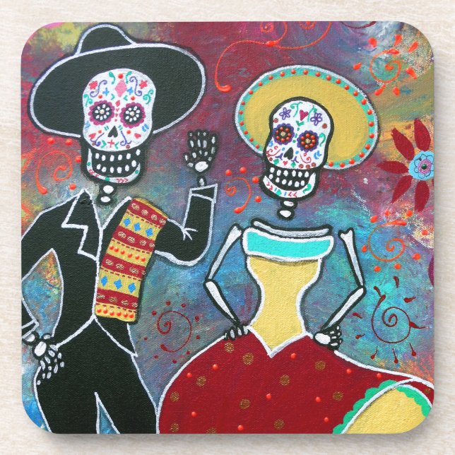 PORTA-COPO MARIACHI DE DIÂMETRO DE LOS MUERTOS BAILAR (Frente)