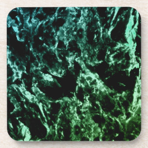 Porta-copo Mármore Verde em Preto