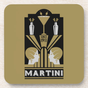 Porta-copo Martini Art Deco Art