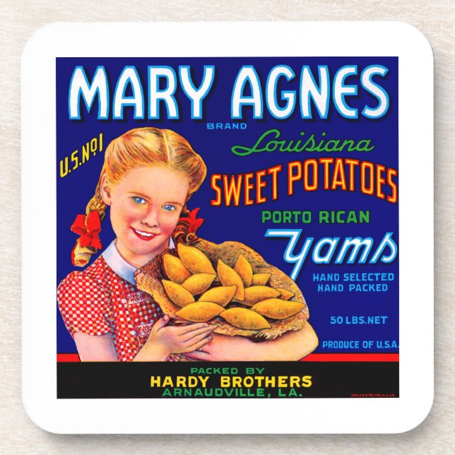 Porta-copo Mary Agnes Louisiana Yams (Frente)