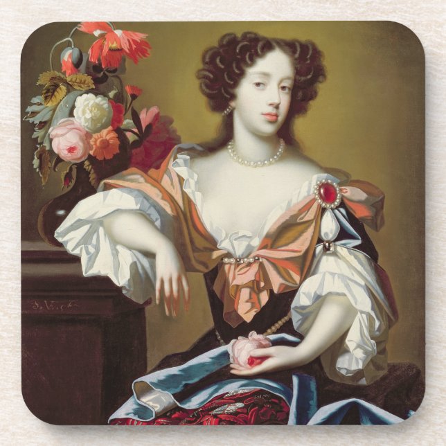 Porta-copo Mary de Modena (1658-1718), c.1680 (óleo em (Frente)