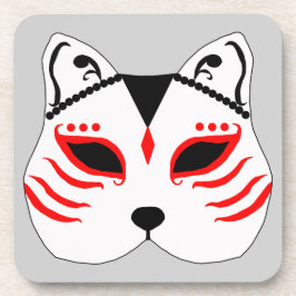 Porta-copo Máscara japonesa do gato