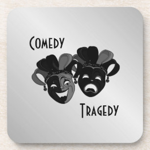 Porta-copo Máscaras de Teatro de Comédia e Tragédia