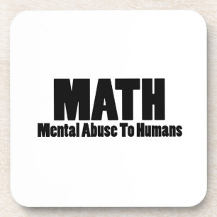 Porta-copo Matemática. Abuso mental aos seres humanos