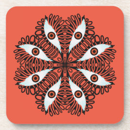 Porta-copo Mau olhos estranho, disquete vermelho