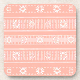 Porta-copo MAZIPOODLES Floral Striped Ribbed Knitting 202