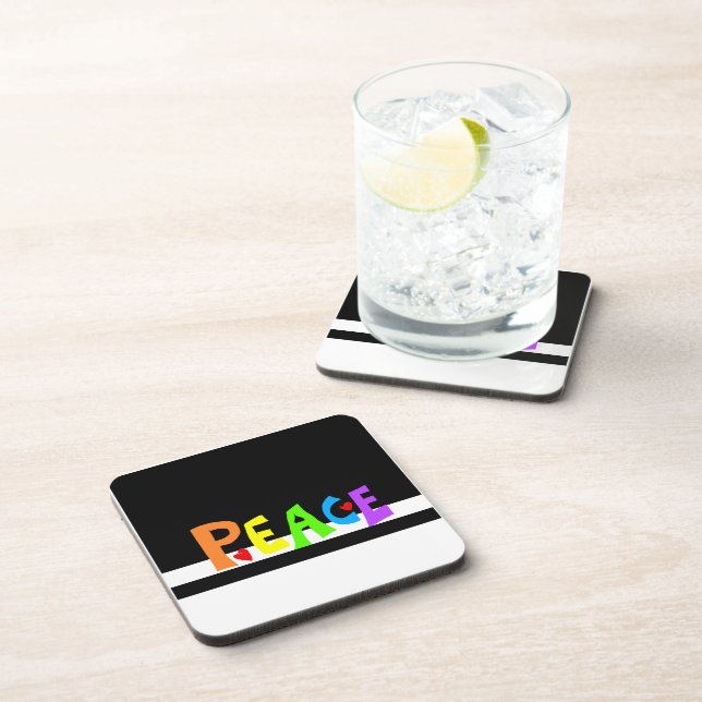 Porta-copo MAZIPOODLES Peace Rainbow (Lado Direito)