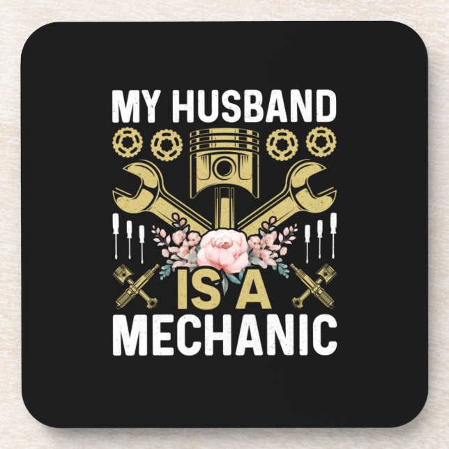 Porta-copo Mecânico Meu Marido É Mecânico (Frente)