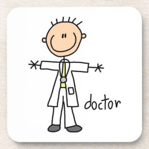 Porta-copo Médico Boneco de Palito