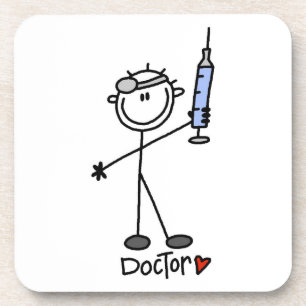 Porta-copo Médico de Boneco de Palito Básico