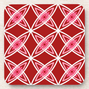 Porta-copo meio século Atômica moderno - Vermelho escuro