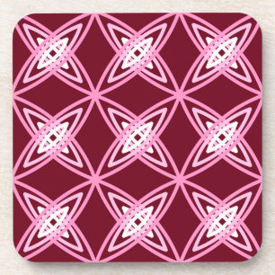 Porta-copo Meio século Atômica Moderno - Vinho Borgonha