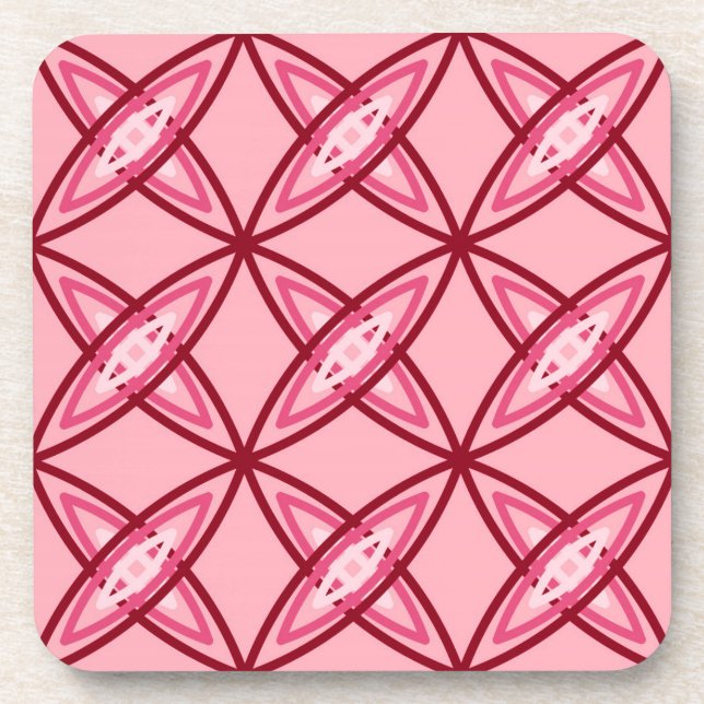 Porta-copo Meio século atômico moderno - Rosa Balé (Frente)