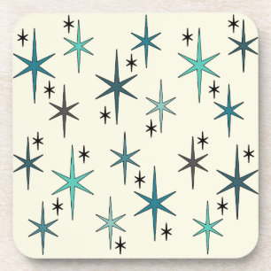 Porta-copo Meio século Modern Star Sky Turquoise