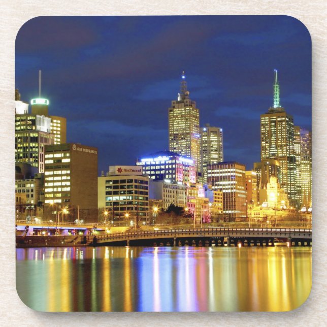 Porta-copo Melbourne, Austrália. Uma visão noturna dos 2 (Frente)