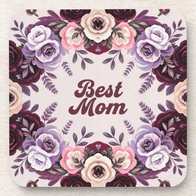 Porta-copo Melhor Conjunto de Portas copos Beige da Mãe (Frente)