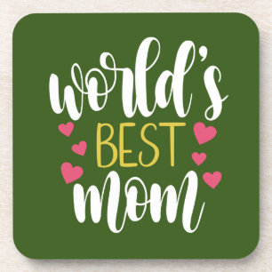 Porta-copo Melhor Dia de as mães da Mãe do Mundo  Porta cop