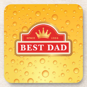 Porta-copo Melhor etiqueta de cerveja do Pai