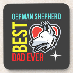 Porta-copo Melhor Pai de German shepherd