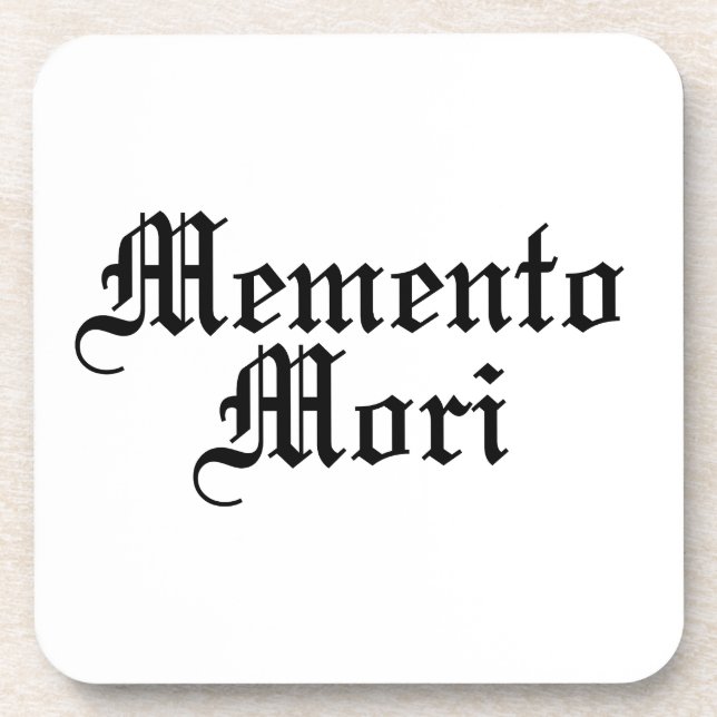 Porta-copo Memento Mori - Frase Latina (Frente)