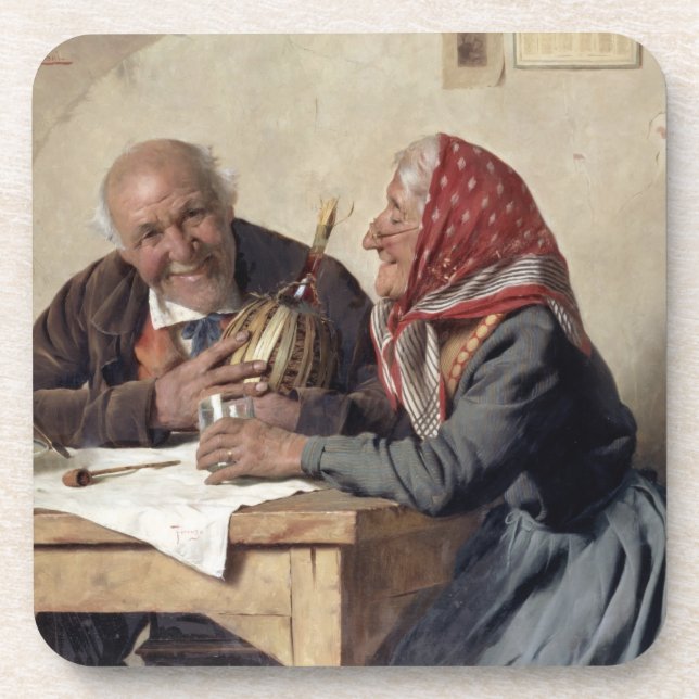 Porta-copo Memórias afeiçoadas (óleo em canvas) (Frente)