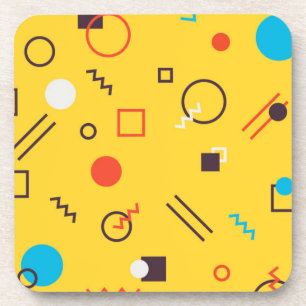 Porta-copo Memphis geométrica urbana legal, única, moderna