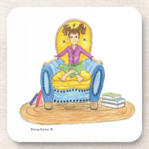 Menina numa montanha russa