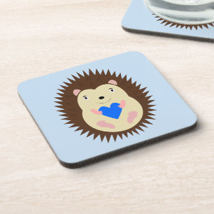 Porta-copo Menino Azul Coração Ourico