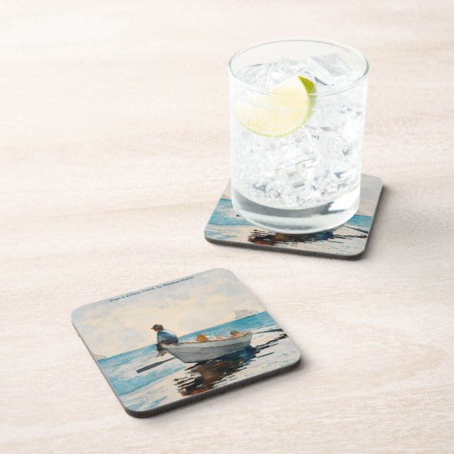 Porta-copo Meninos Em Uma Seca (1880) Por Winslow Homer (Lado Direito)