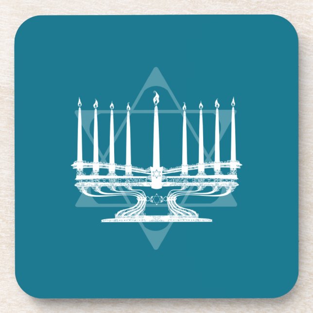 Porta-copo Menorah e estrela IV (Frente)