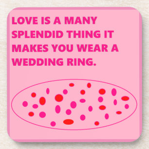 Porta-copo Mensagem de diversão de presente de casamento port