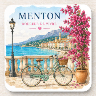 Porta-copo Menton French Riviera bicycle coasters